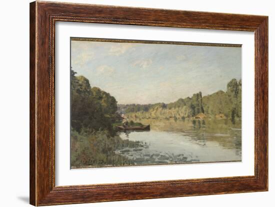 Landscape from Bougival, 1873 (Oil on Canvas)-Alfred Sisley-Framed Giclee Print