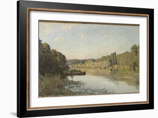 Landscape from Bougival, 1873 (Oil on Canvas)-Alfred Sisley-Framed Giclee Print