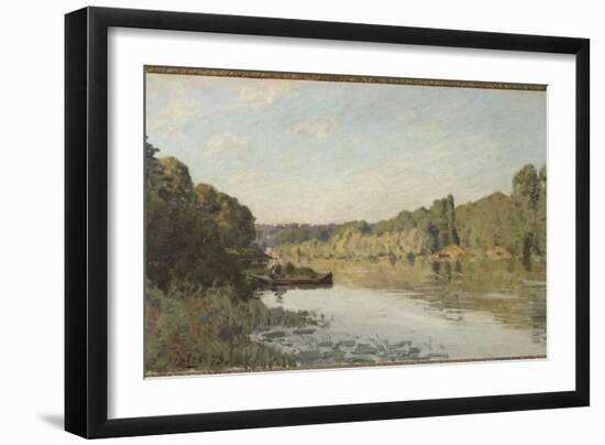 Landscape from Bougival, 1873 (Oil on Canvas)-Alfred Sisley-Framed Giclee Print