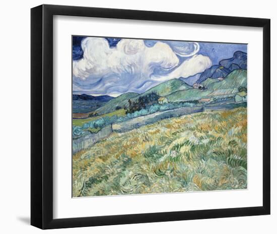 Landscape from Saint-Remy, 1889-Vincent van Gogh-Framed Art Print