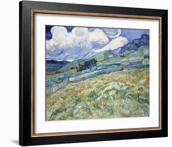 Landscape from Saint-Remy, 1889-Vincent van Gogh-Framed Art Print