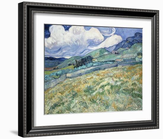 Landscape from Saint-Remy, 1889-Vincent van Gogh-Framed Art Print