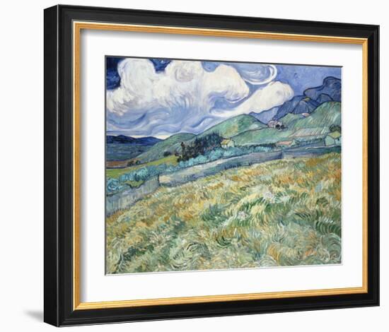 Landscape from Saint-Remy, 1889-Vincent van Gogh-Framed Art Print