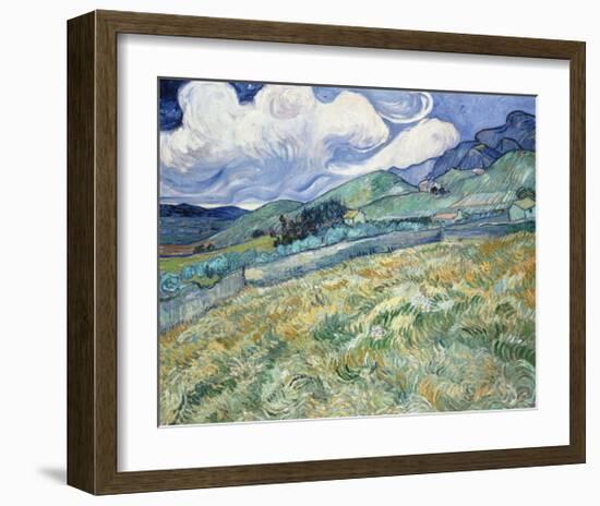 Landscape from Saint-Remy, 1889-Vincent van Gogh-Framed Art Print