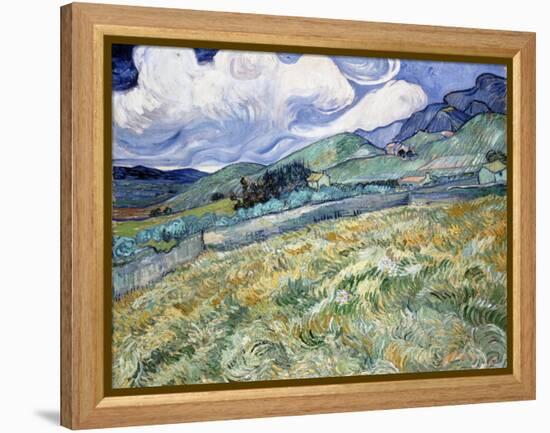 Landscape from Saint-Rémy-Vincent van Gogh-Framed Premier Image Canvas