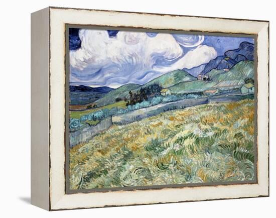 Landscape from Saint-Rémy-Vincent van Gogh-Framed Premier Image Canvas