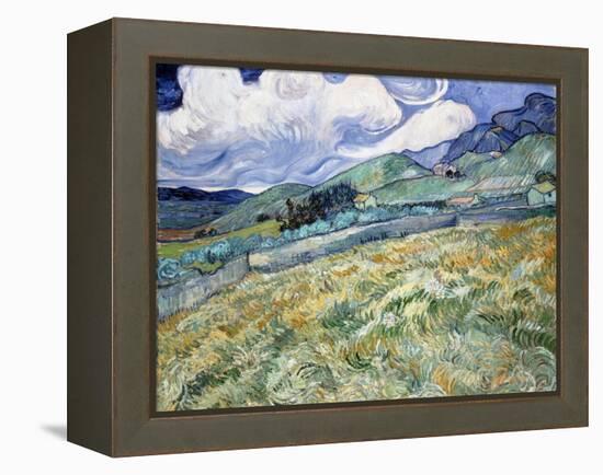 Landscape from Saint-Rémy-Vincent van Gogh-Framed Premier Image Canvas