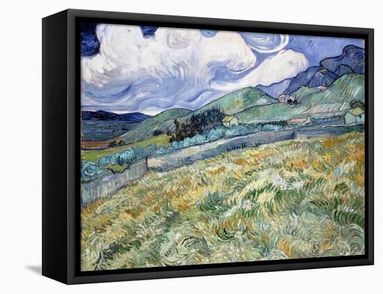 Landscape from Saint-Rémy-Vincent van Gogh-Framed Premier Image Canvas