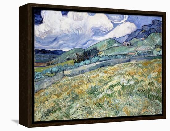 Landscape from Saint-Rémy-Vincent van Gogh-Framed Premier Image Canvas