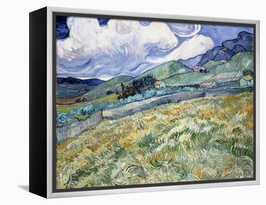 Landscape from Saint-Rémy-Vincent van Gogh-Framed Premier Image Canvas