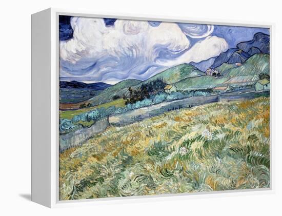 Landscape from Saint-Rémy-Vincent van Gogh-Framed Premier Image Canvas