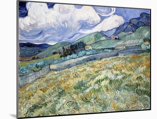 Landscape from Saint-Rémy-Vincent van Gogh-Mounted Premium Giclee Print