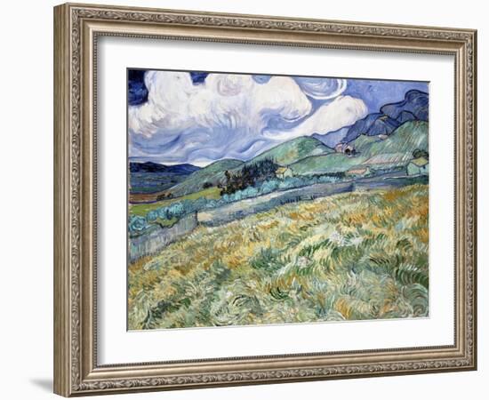 Landscape from Saint-Rémy-Vincent van Gogh-Framed Giclee Print