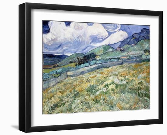 Landscape from Saint-Rémy-Vincent van Gogh-Framed Giclee Print