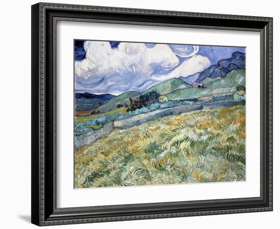 Landscape from Saint-Rémy-Vincent van Gogh-Framed Giclee Print