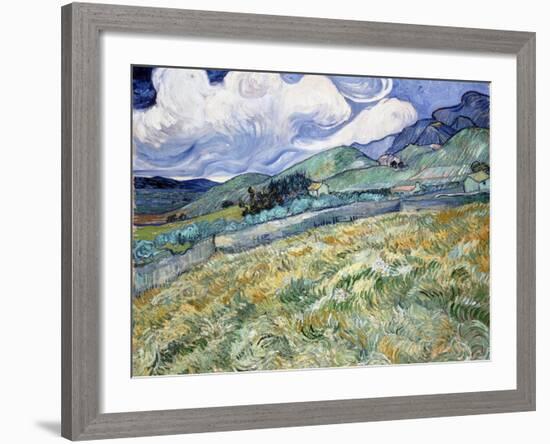 Landscape from Saint-Rémy-Vincent van Gogh-Framed Giclee Print