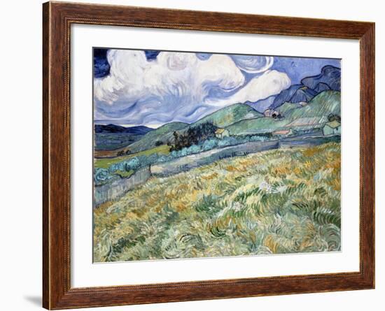 Landscape from Saint-Rémy-Vincent van Gogh-Framed Giclee Print