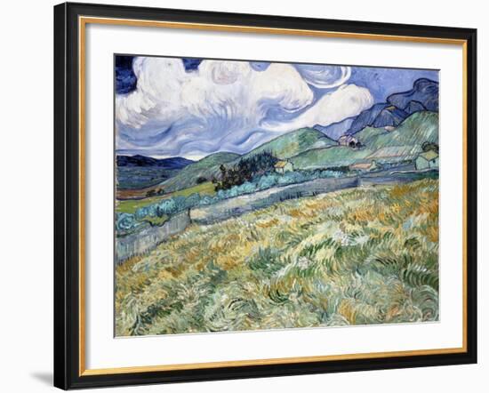 Landscape from Saint-Rémy-Vincent van Gogh-Framed Giclee Print