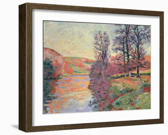 Landscape from the River Creuse, C.1912 (Oil on Canvas)-Jean Baptiste Armand Guillaumin-Framed Giclee Print