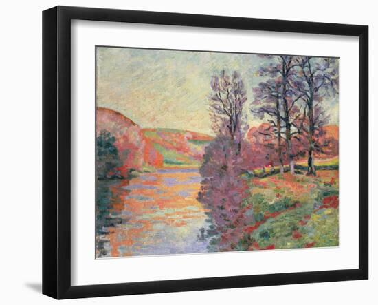 Landscape from the River Creuse, C.1912 (Oil on Canvas)-Jean Baptiste Armand Guillaumin-Framed Giclee Print