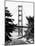 Landscape, Golden Bridge, Black and White Photography, San Francisco, California, United States-Philippe Hugonnard-Mounted Photographic Print