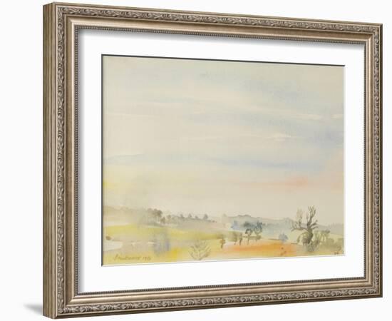 Landscape, Great Bradley, 1980-Brenda Brin Booker-Framed Giclee Print