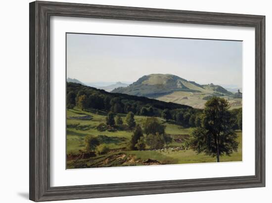 Landscape, Hill and Dale-Albert Bierstadt-Framed Giclee Print