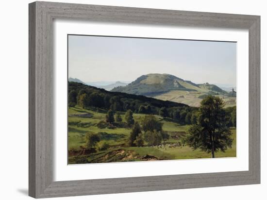 Landscape, Hill and Dale-Albert Bierstadt-Framed Giclee Print