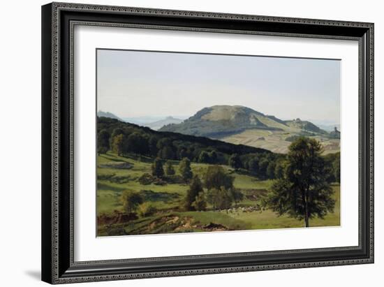 Landscape, Hill and Dale-Albert Bierstadt-Framed Giclee Print