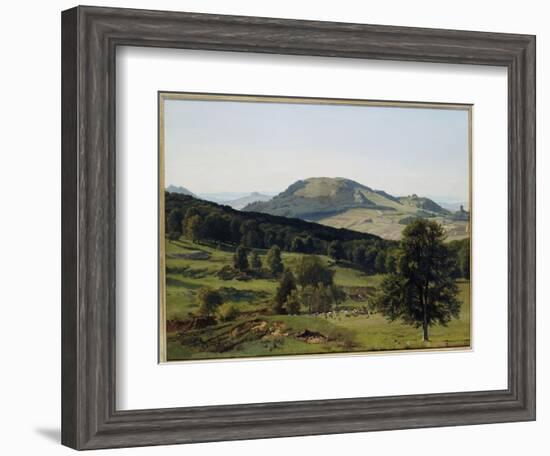 Landscape - Hill and Dale-Albert Bierstadt-Framed Giclee Print