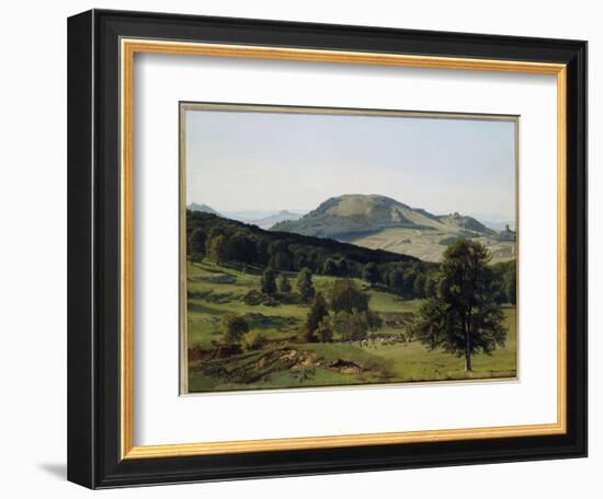 Landscape - Hill and Dale-Albert Bierstadt-Framed Giclee Print