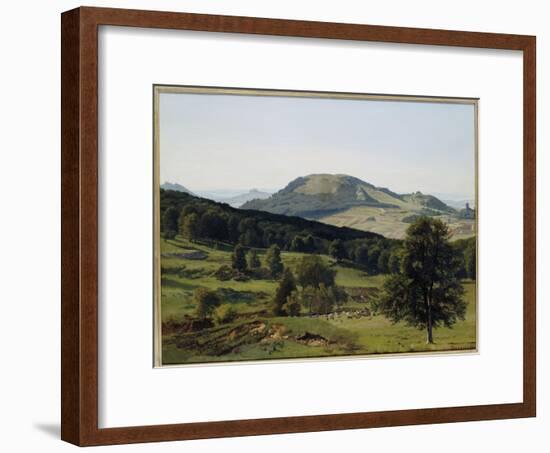 Landscape - Hill and Dale-Albert Bierstadt-Framed Giclee Print