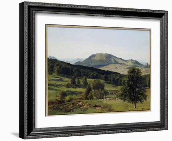 Landscape - Hill and Dale-Albert Bierstadt-Framed Giclee Print