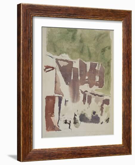 Landscape (House in Ruins)-Morandi Giorgio-Framed Giclee Print