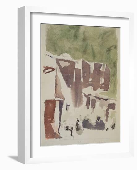 Landscape (House in Ruins)-Morandi Giorgio-Framed Giclee Print