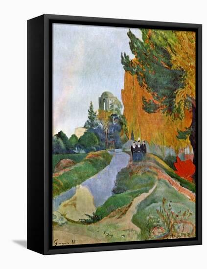 Landscape in Arles Near the Alyscamps, 1888-Paul Gauguin-Framed Premier Image Canvas