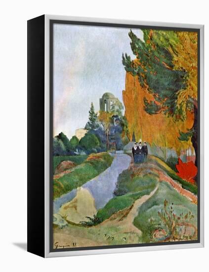 Landscape in Arles Near the Alyscamps, 1888-Paul Gauguin-Framed Premier Image Canvas