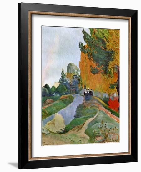 Landscape in Arles Near the Alyscamps, 1888-Paul Gauguin-Framed Giclee Print