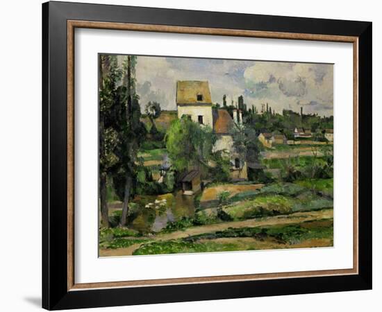 Landscape in Auvers-Paul Cézanne-Framed Giclee Print