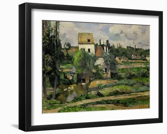 Landscape in Auvers-Paul Cézanne-Framed Giclee Print