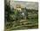 Landscape in Auvers-Paul Cézanne-Mounted Giclee Print