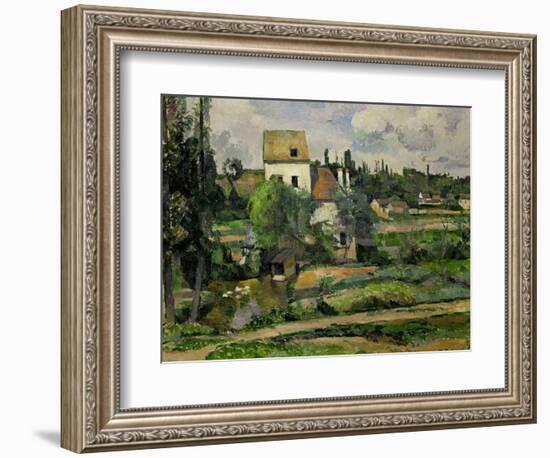 Landscape in Auvers-Paul Cézanne-Framed Giclee Print