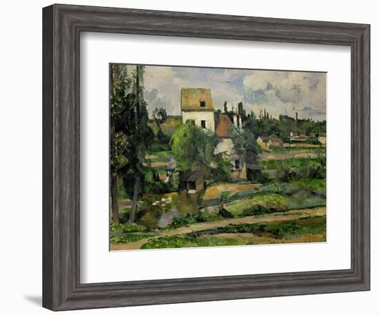 Landscape in Auvers-Paul Cézanne-Framed Giclee Print