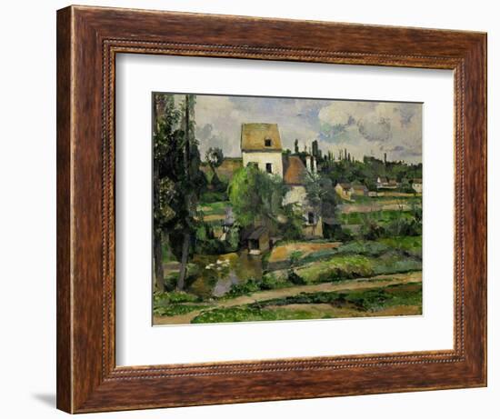 Landscape in Auvers-Paul Cézanne-Framed Giclee Print