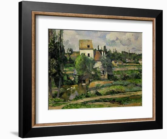 Landscape in Auvers-Paul Cézanne-Framed Giclee Print