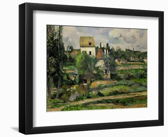 Landscape in Auvers-Paul Cézanne-Framed Giclee Print