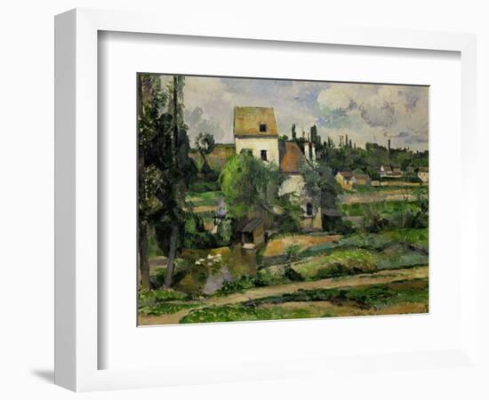Landscape in Auvers-Paul Cézanne-Framed Giclee Print