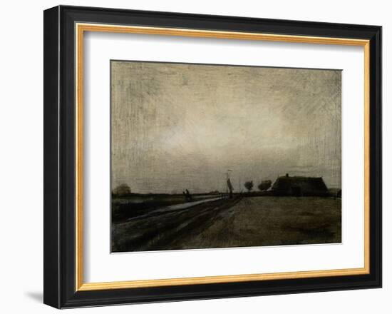 Landscape in Drenthe-Vincent van Gogh-Framed Giclee Print