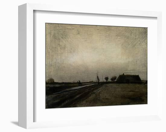 Landscape in Drenthe-Vincent van Gogh-Framed Giclee Print