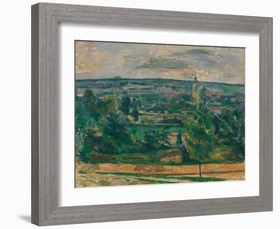 Landscape in Jas De Bouffan-Paul Cézanne-Framed Giclee Print